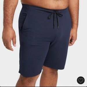 New Mens Soft Gym Shorts - 9” Navy Blue Size XXL NWT